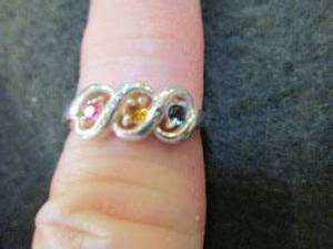 Sterling Silver  Ribbon  Ring Size ...