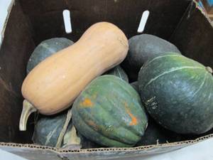 Box of Assorted Winter Squash...