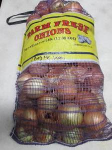 25 lb Farm Fresh Onions...