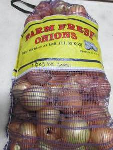 25 lb Farm Fresh Onions...