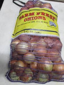 25 lb Farm Fresh Onions...