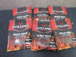 6- 3.25 oz  Bags Jack Links Wild He...