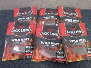 6- 3.25 oz  Bags Jack Links Wild He...