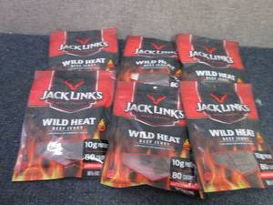 6- 3.25 oz  Bags Jack Links Wild He...
