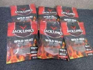 6- 3.25 oz  Bags Jack Links Wild He...