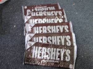 6 - 4.4 oz Hersheys Milk Chocolate...