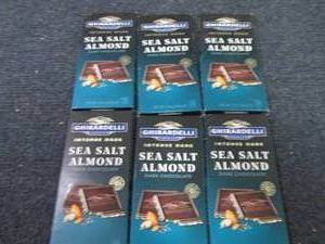 6- 3.5 oz Ghirardelli Sea Salt Almo...