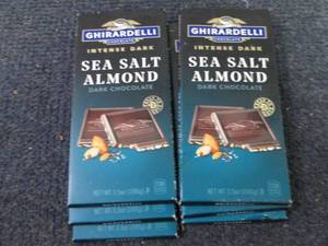 6- 3.5 oz Ghirardelli Sea Salt Almo...