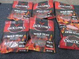 6- 3.25 oz  Bags Jack Links Wild He...