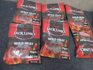 6- 3.25 oz  Bags Jack Links Wild He...