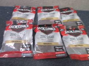6- 2.6 oz  Bags Jack Links Zero Sug...
