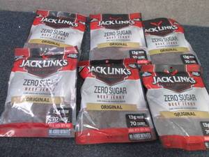 6- 2.6 oz  Bags Jack Links Zero Sug...