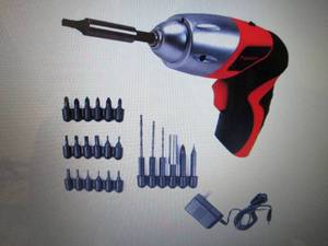 25-pc. Cordless Screwdriver Set ope...