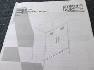 Pale Green 2 Door Metal Locker open...