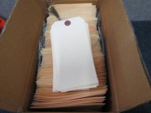 Manila Shipping Tags, Pre Wired, 13...