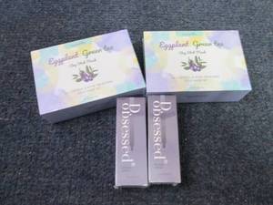 2 Eggplant Green Tea Clay Stick Mas...