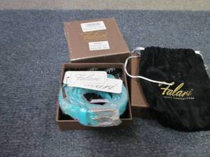 2 Falari Tiffany Green Braided Leat...