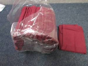 12 Burgundy Kitchen Towels...