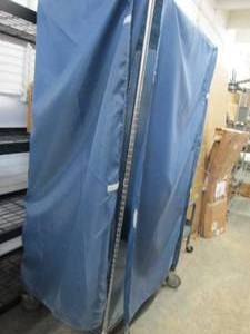 Stainless Rolling Covered Laundry C...