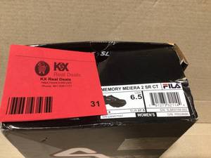 lot 31 image: Women Fila Memory Meirera shoes size 6.5 see pictures