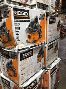 lot 53 image: Pallet with assorted Ridgid Shop Vacs various models and conditions review pictures