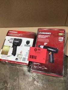 lot 71 image: Lot of Husky Air Tools customer returns review pictures