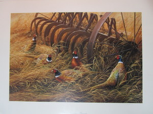 lot 29 image: Rosemary Millette S&N Print 8281200 Autumn Encounter-Pheasants