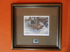 lot 30 image: Rosemary Millette S&N Print 4365000 SD Pheasant Restoration Stamp