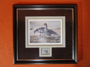 lot 31 image: Marion Toillion S&N Print 16514000DU 1988 SD Waterfowl Restoration Stamp
