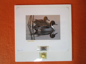 lot 35 image: Phil Scholer S&N Print 62066700 1983-84 Federal Migratory Bird Hunting & Conservation Stamp