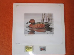lot 36 image: Gerald Mobley S&N Print 62936650 1985-86 Federal Migratory Bird Hunting & Conservation Stamp