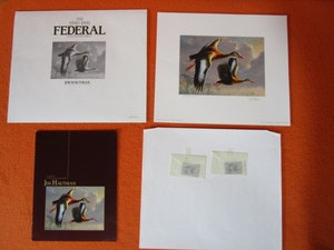 lot 40 image: Jim Hautman S&N Print 25154500 1990-91 Federal Migratory Bird Hunting & Conservation Stamp