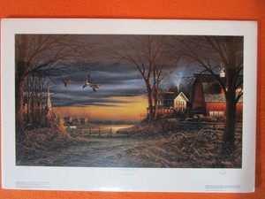 lot 74 image: Terry Redlin S&N Print 17714800 Country Neighbors
