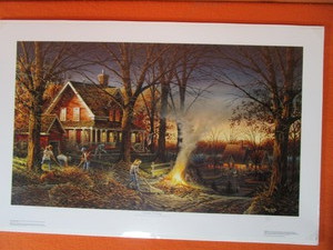 lot 78 image: Terry Redlin S&N Print 485329500 Autumn Evening