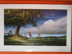 lot 79 image: Terry Redlin S&N Print 177229500 Spring Fever