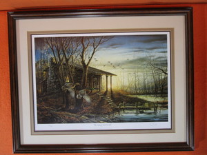 lot 82 image: Terry Redlin S&N Framed Print 7842400 Morning Retreat