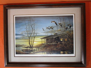 lot 83 image: Terry Redlin S&N Framed Print (Artist Proof) 213360 Evening Retreat