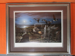 lot 84 image: Terry Redlin S&N Framed Print (Artist Proof) 140360 Night Flight