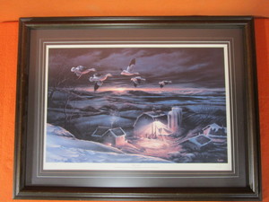 lot 87 image: Terry Redlin S&N Framed Print 3351500 Night Light