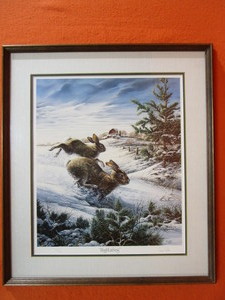 lot 95 image: Terry Redlin S&N Framed Print 898960 Hightailing