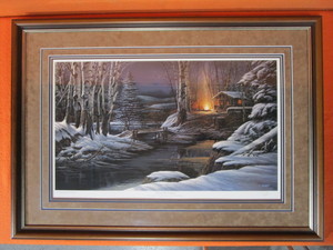 lot 96 image: Terry Redlin S&N Framed Print (Artist Proof) 240240 Sharing The Solitude
