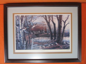 lot 98 image: Terry Redlin S&N Framed Print (Artist Proof) 1196 Riverside Pond