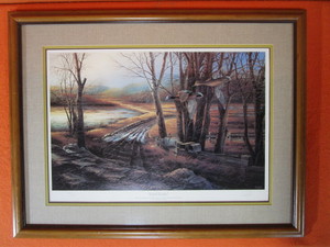 lot 100 image: Terry Redlin S&N Framed Print 822960 Rural Route