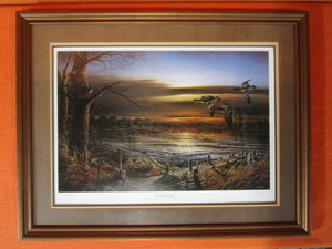 lot 101 image: Terry Redlin S&N Framed Print 148960 Reflections