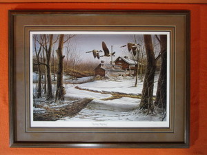 lot 102 image: Terry Redlin S&N Framed Print 263960 Spring Mapling