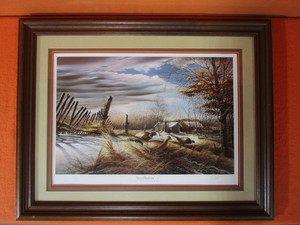 lot 105 image: Terry Redlin S&N Framed Print 713960 Seed Hunters