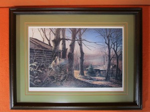 lot 106 image: Terry Redlin S&N Framed Print 407960 Closed For The Season