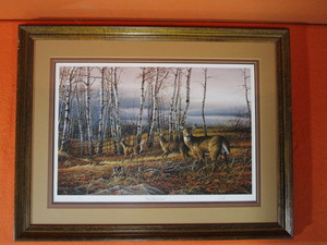 lot 107 image: Terry Redlin S&N Framed Print 234960 The Birch Line