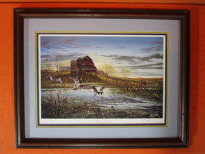lot 117 image: Terry Redlin S&N Framed Print 763960 Morning Chores