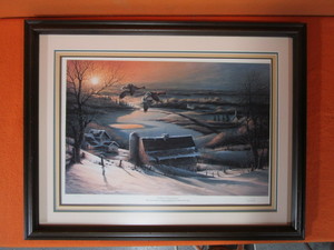 lot 120 image: Terry Redlin S&N Framed Print 5721500 Delayed Departure